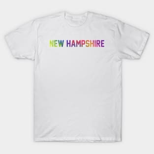 New Hampshire Tie dye Jersey Letters T-Shirt